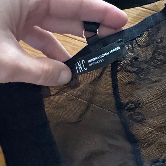 INC International Concepts Black Lace Corset - Picture 7 of 7